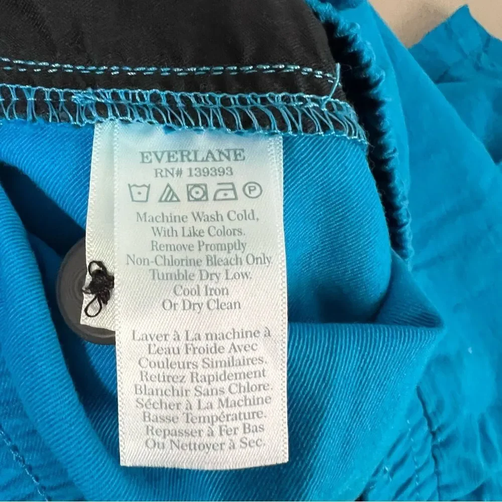 Everlane Mens Cotton Linen Cargo Shorts NWT Size Small Horizon Blue